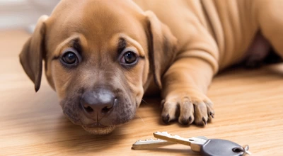 Что делать, если щенок проглотил посторонний предмет